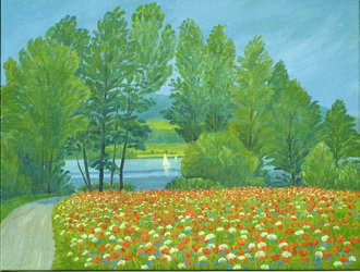 Mohnfeld am Greifensee